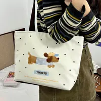 腊肠狗帆布包大学生女包