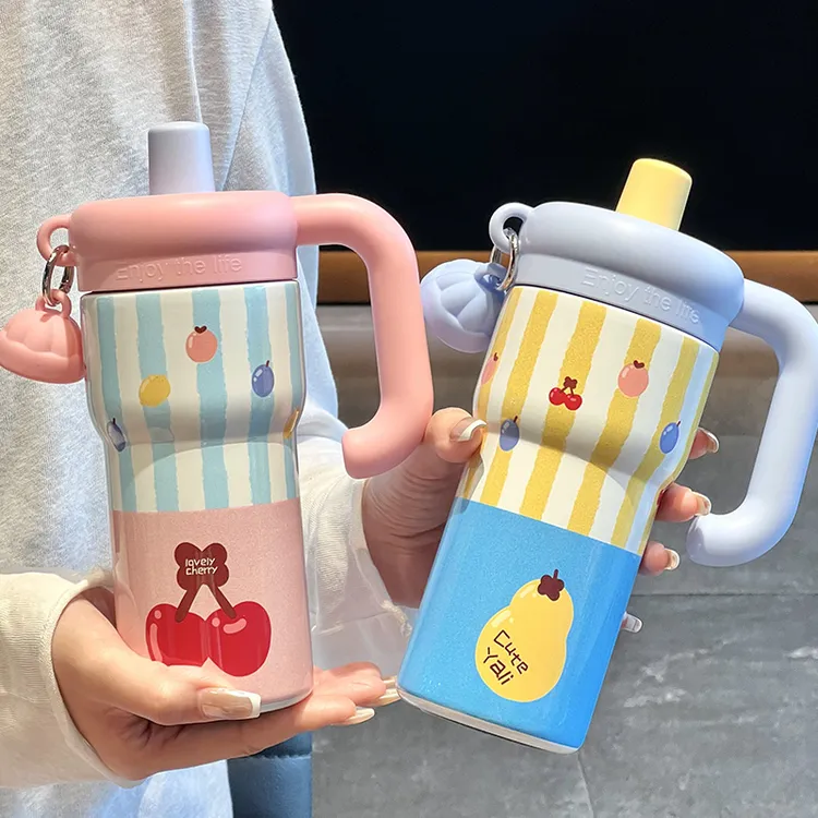 316冰霸杯保温杯可爱大容量新款吸管高颜值喝水杯泡茶防摔便携