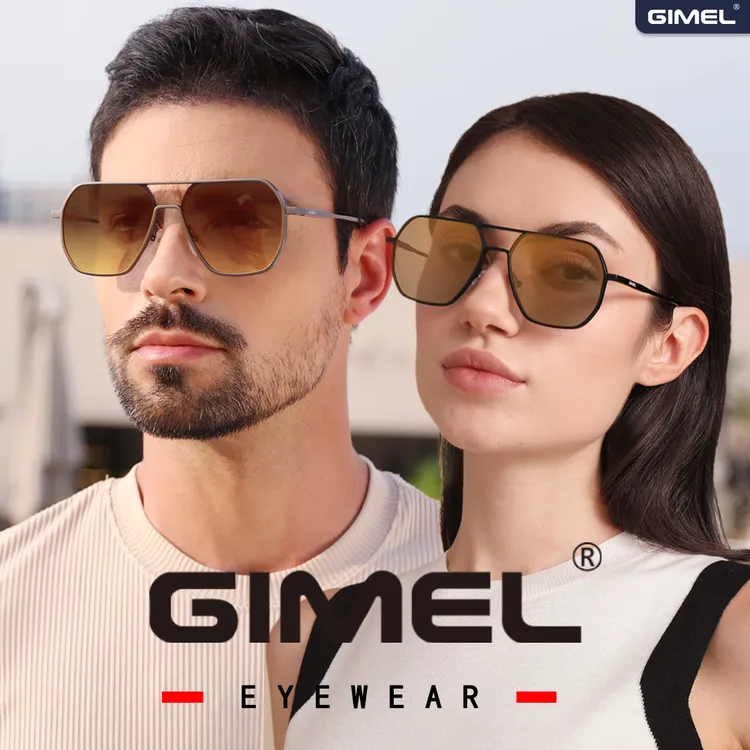 GIMEL【夜晚增亮】25年新款户外开车钓鱼偏光变色镜 白天晚上可戴