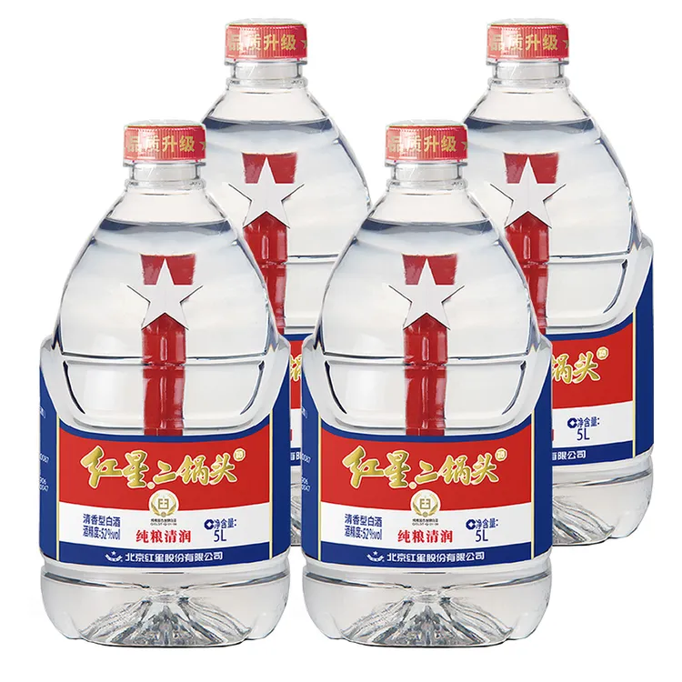 红星北京红星5L桶装酒 清香型 纯粮高度白酒 52度单桶/整箱52度5L