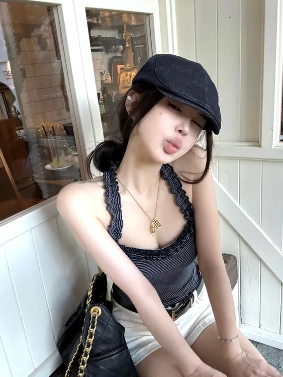 牛仔前进帽夏季时尚女复古画家帽百搭防晒软顶帽子