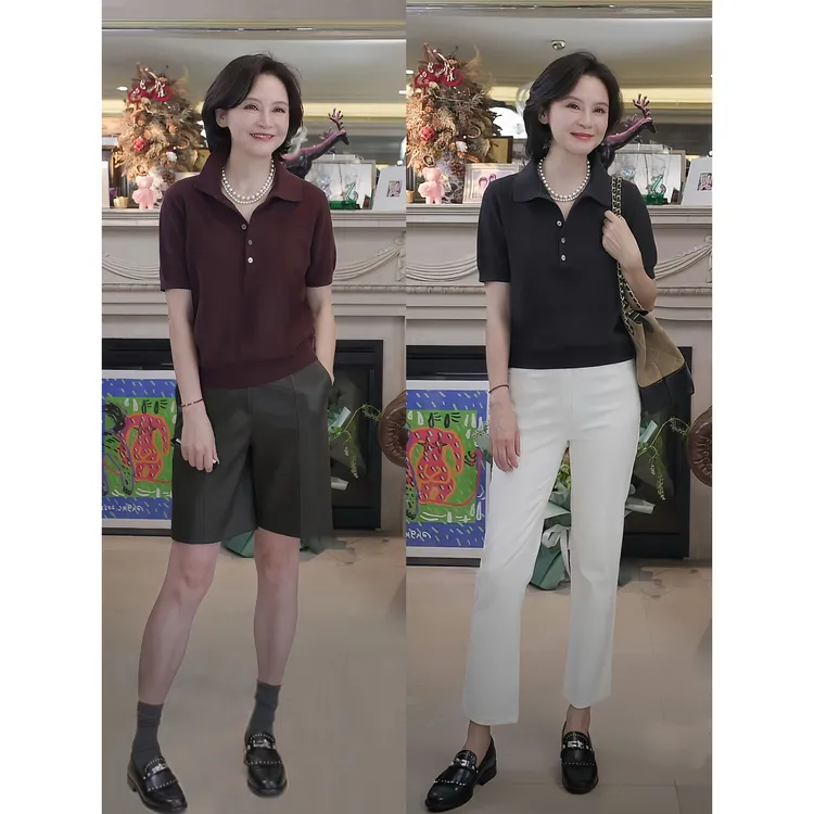 我是摩羯 经典流传 UPW有机棉山羊绒12针机织早秋针织polo衫