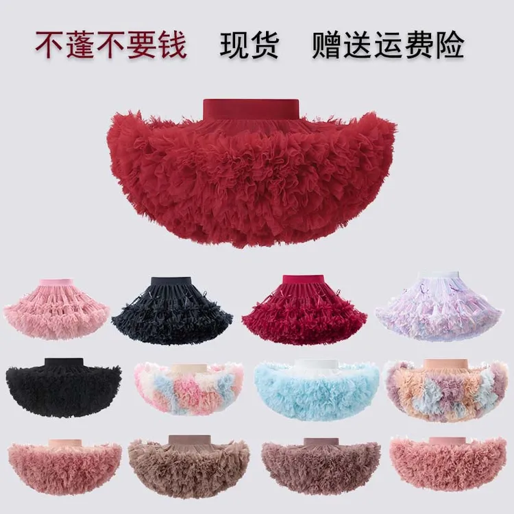 儿童蓬蓬tutu裙四季款女童公主半身裙宝宝周岁表演服芭蕾裙网纱裙