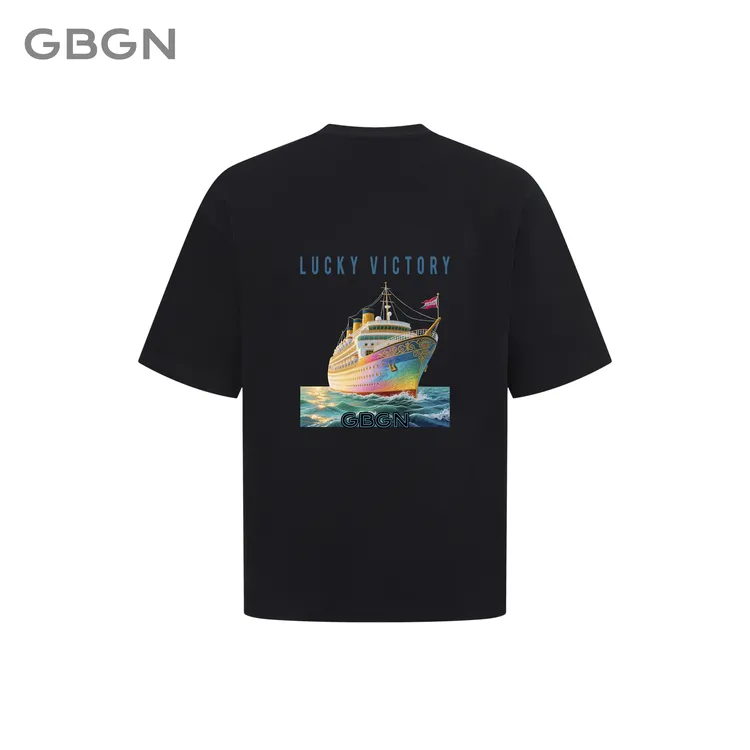 GBGN【加勒比游轮】重工刺绣工艺四季轻奢潮牌短袖T恤G3008