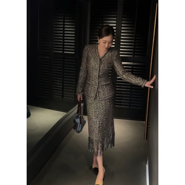 TheBay【穆赫兰道】粗花呢外套+半裙Bay2SQZR0152 Bay2SQZR0153