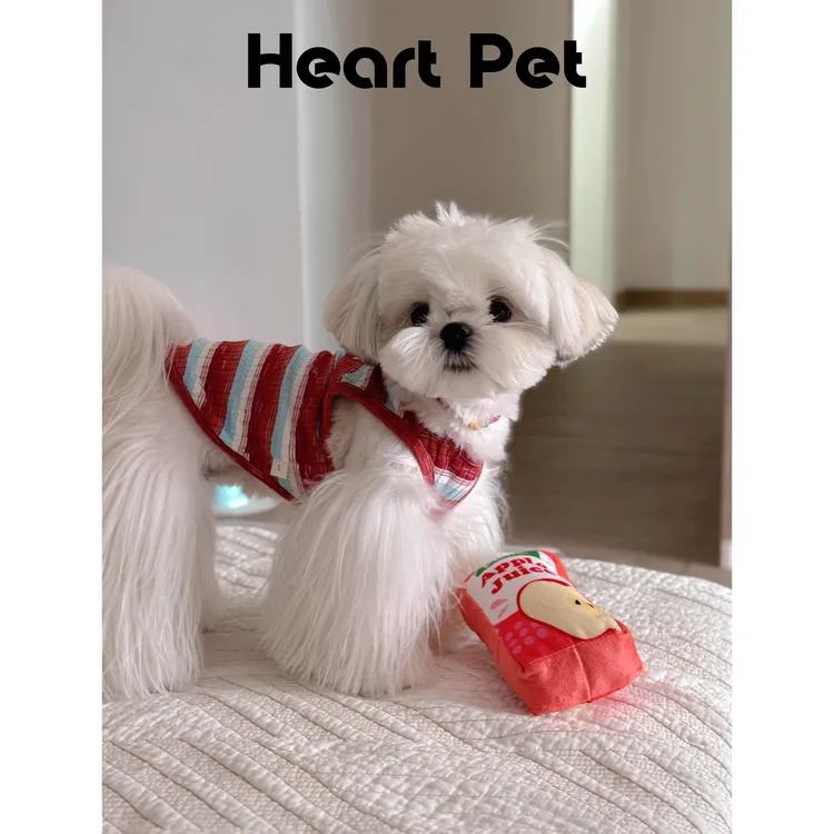 Heart Pet 原创早春系列“西雅图假日”宠物条纹背心打底衫