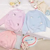 「Dannirabbit」【甜美女孩】冬款&女童可爱猫咪蝴蝶结毛衣【X-8612】