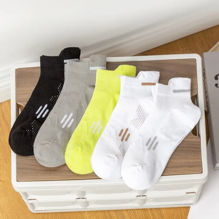 夏季男袜防臭支持透气薄款浅口袜子男士运动吸汗全棉网眼低帮提耳