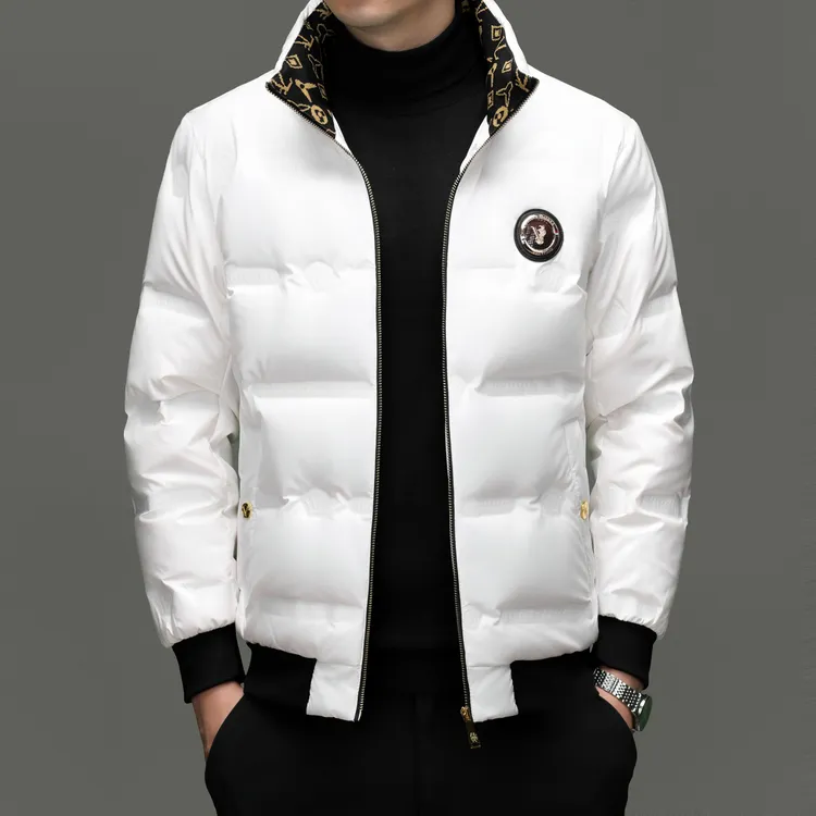 【专柜正品】大牌男士羽绒服冬季新款时尚休闲立领加厚保暖防寒外套