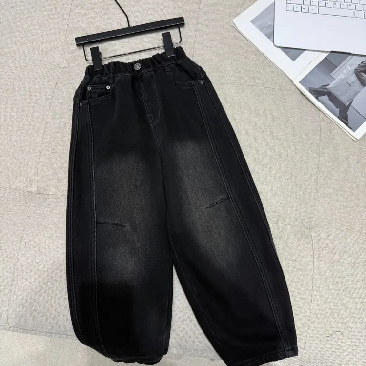 杭州六小六正版 BY LIUXIAOLIU冬季儿童加绒牛仔裤20439