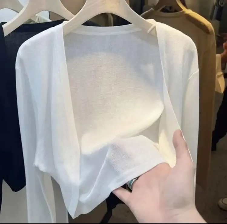 短款防晒冰丝小披肩外套薄款女夏气质时尚百搭开衫长袖