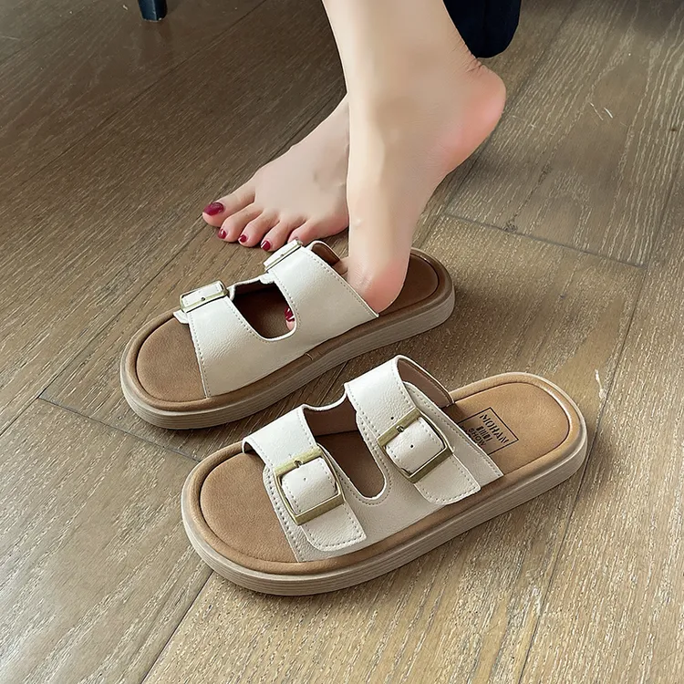 勃肯拖鞋女2025夏季新款爆款外穿法式尤莱特百搭平底沙滩凉拖鞋