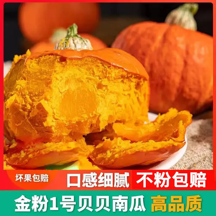 金贝贝南瓜金粉一号带箱3斤4.5斤正宗板栗味宝宝辅食南瓜坏果包赔