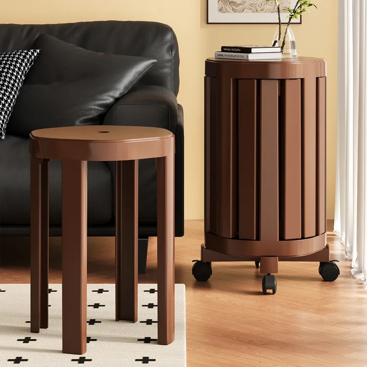 四合一小茶几凳子叠叠凳可叠放凳子新中餐厅多功能椅子圆凳子家用