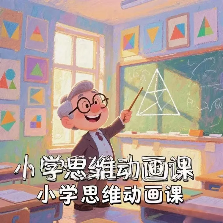 【900节课】小学数学几何思维动画课 解题逻辑思维训练引导