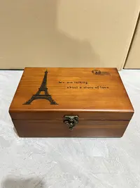 复古复古元素桌面针线盒中式国风带锁实木质