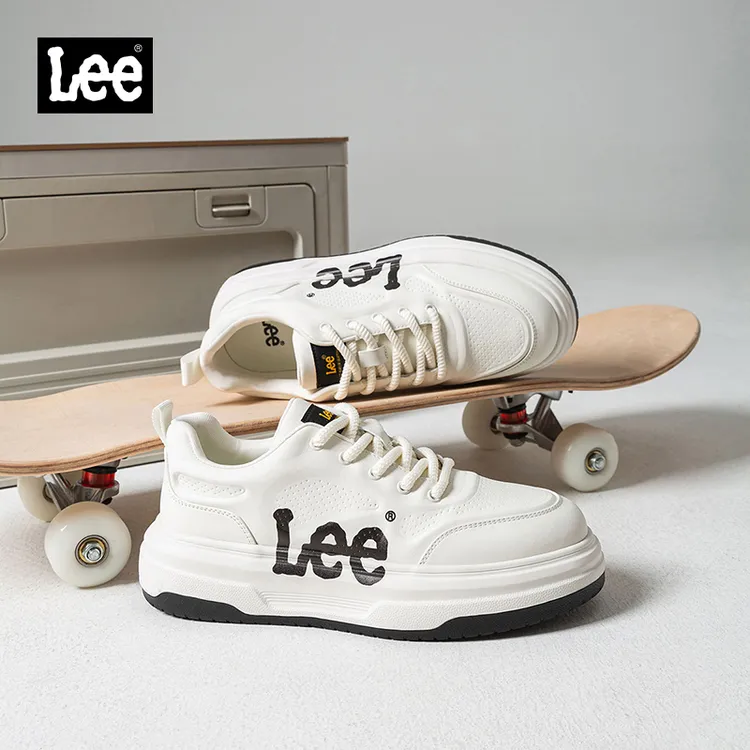 Lee秋季男鞋新款2025板鞋厚底平跟休闲板鞋潮鞋休闲鞋潮流低帮