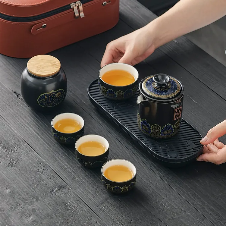 旅行茶具便携式功夫茶具套装日式户外快客杯节日公司商务礼品定制