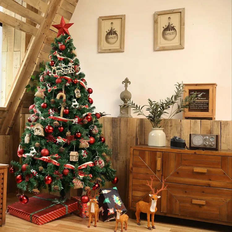 加密圣诞树套餐摆件家用圣诞节装饰商场酒店圣诞布置