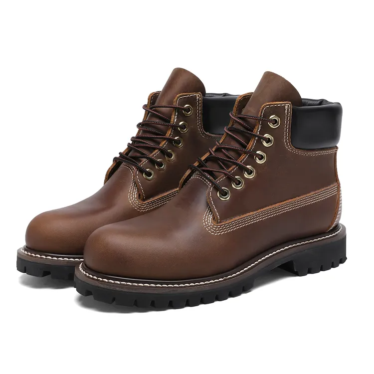 阿美咔叽风工装靴高端固特异工艺做旧美式复古工装鞋LZ0030F