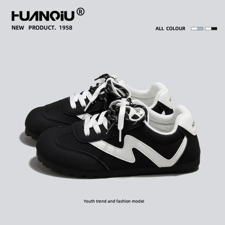 环球百搭网红小众双鞋带德训鞋女款2025新款爆款时尚板鞋HC299-1