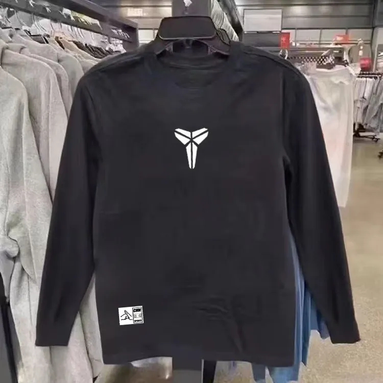 科比训练服曼巴投篮速干长袖美式篮球运动薄款T恤科技透气网眼衣