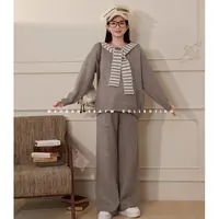 maodan/猫单【杏仁酪酪】【羊毛】孕妇套装秋季新品时髦休闲上衣裤子