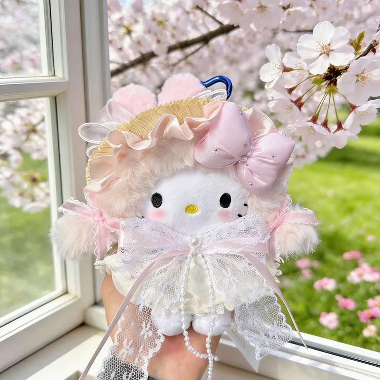 【送礼袋】甜心兔兔正版三丽鸥hellokitty情人节礼物毛绒挂件