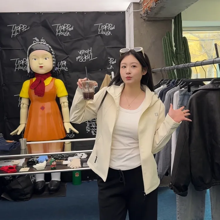 春夏新款ins风连帽显瘦瑜伽薄外套