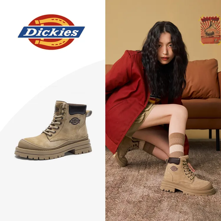Dickies2025秋冬新款复古经典大黄靴马丁靴
