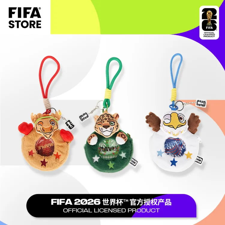 FIFA国际足联2026世界杯吉祥物甜甜圈痛包零钱包耳机包钥匙收纳包