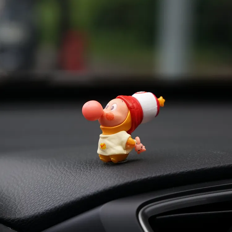 星星公仔人汽车小摆件迷你卡通可爱车载中控台屏幕窗边装饰吹泡泡