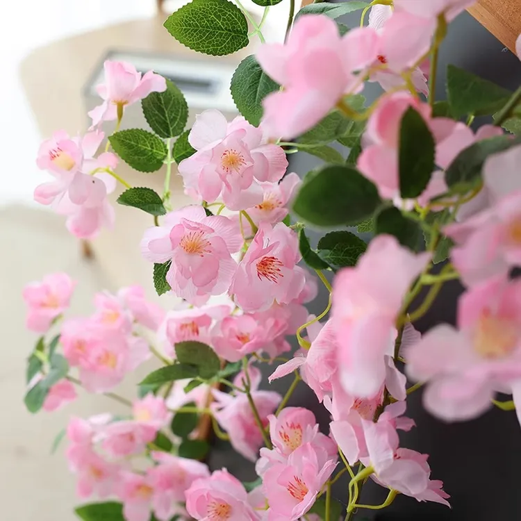 藤条装饰花藤壁挂假花藤条空调管道室内吊顶婚庆装饰塑料藤蔓植物