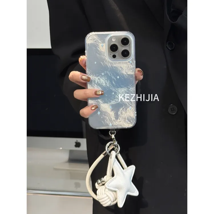 【壳之】高级银白星空适用苹果17/16/15/14/13/12promax/11手机壳