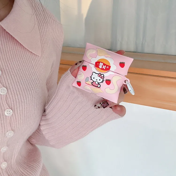 苹果airpodspro3保护壳airpods4保护套airpodspro保护壳薯片Kitty