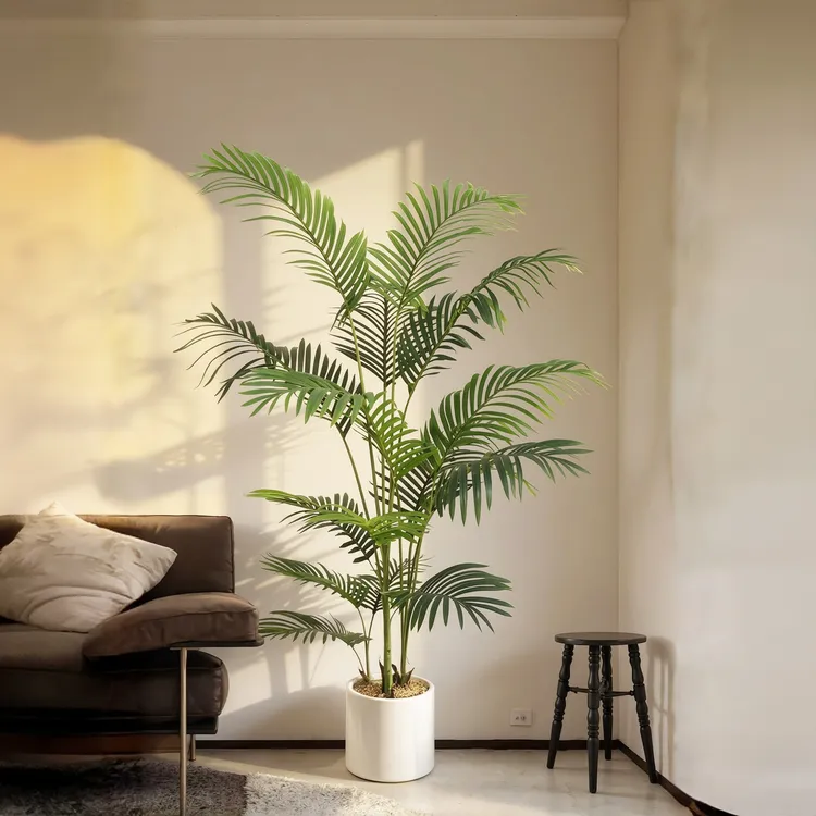 仿真绿植高端轻奢散尾葵室内客厅装饰仿生凤尾葵树假植物落地摆件商品图