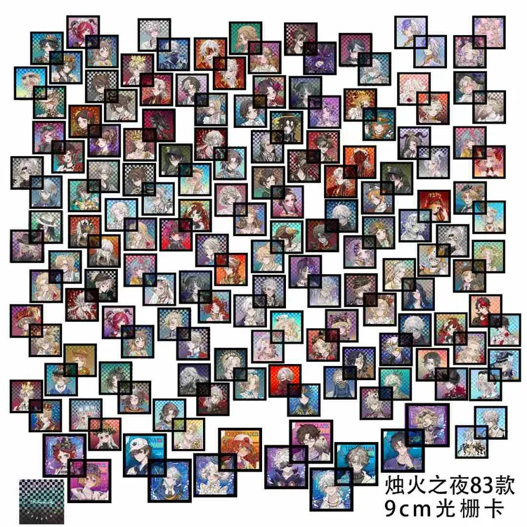 直播间第五人格烛火之夜系列9cm光栅卡拆拆乐囚徒入殓师佣兵杰克