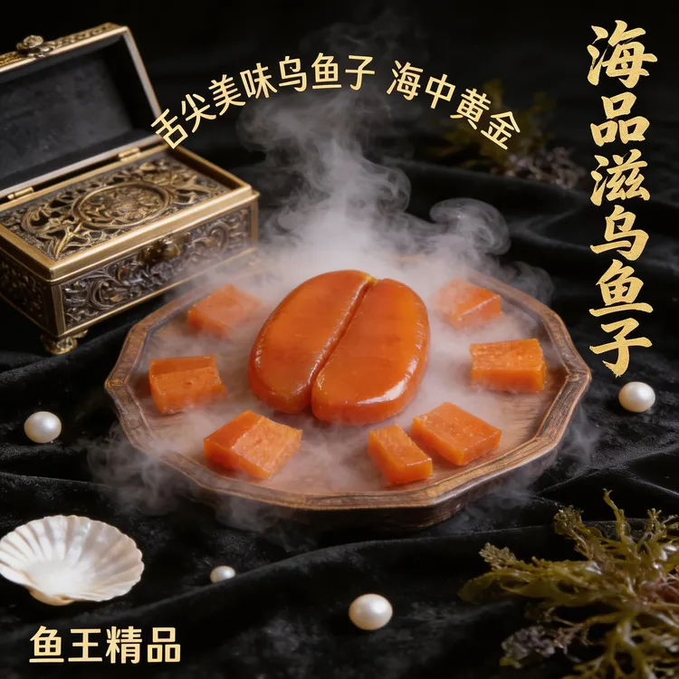 【海品滋】【大籽】台湾特产乌鱼子高端顺丰舌尖美味正宗海产干货营养