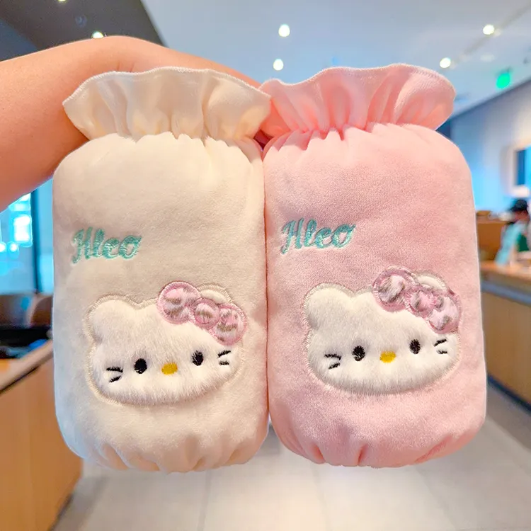 可爱凯蒂猫儿童袖套女童秋冬季防污耐脏套袖女孩户外毛绒防脏护袖
