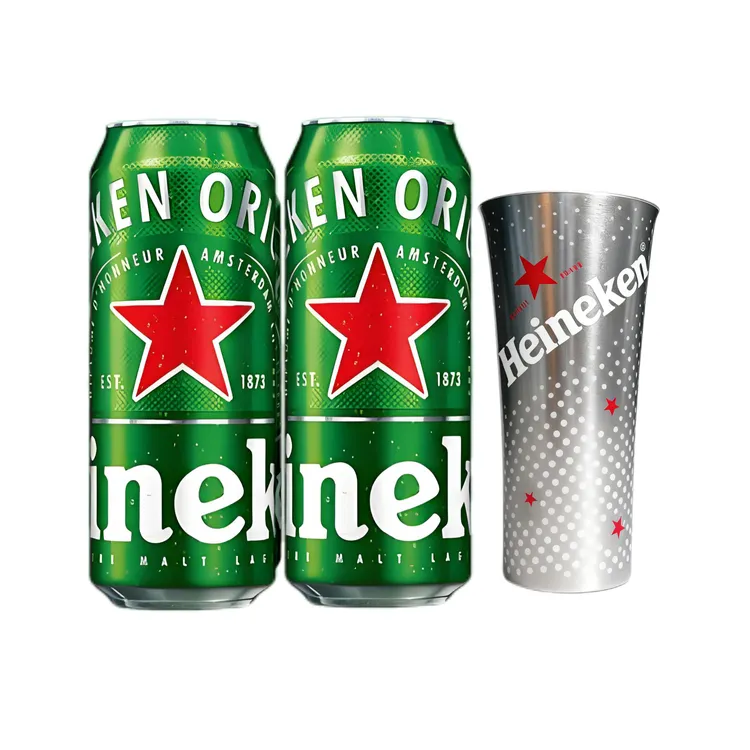 【大牌试饮】喜力啤酒经典500ml高颜值网红酒水烈性精酿啤酒微醺酒