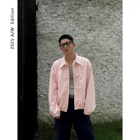 DUPU CONTRACTED 复古水洗阿苏特染色亚麻棉廓形飞行员夹克外套