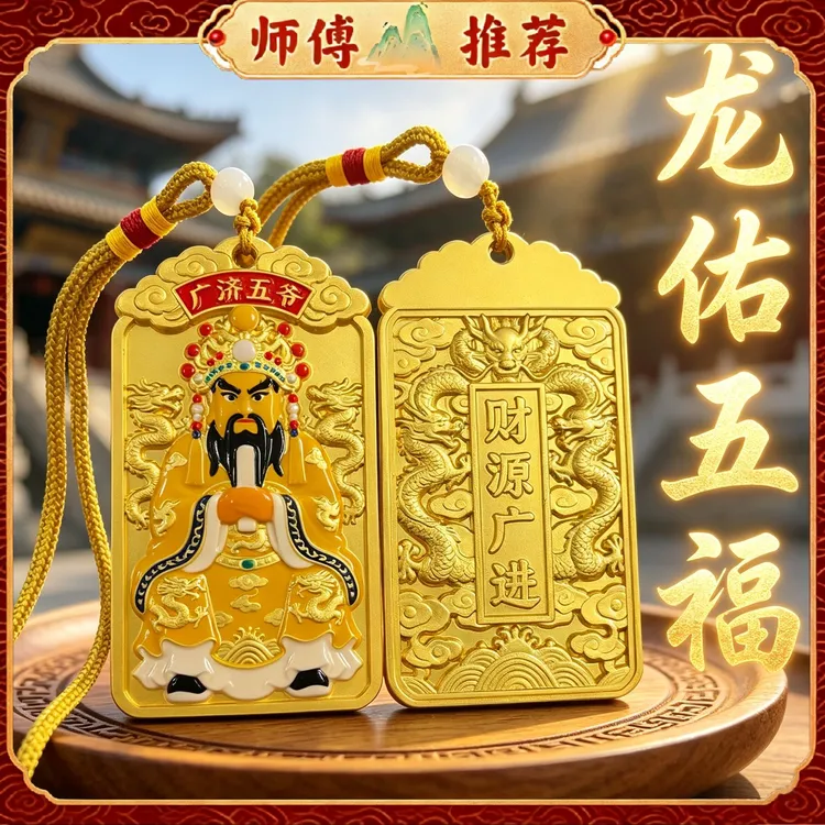 【师傅推荐】龙佑五福清凉山吉祥吊坠挂件商品图