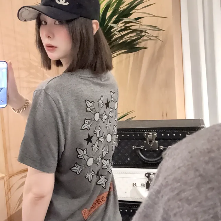 【梵文印花短袖】XH5ZA0327舒适百搭个性夏季印花短袖T恤宽松