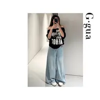  【张_Ggua】大码大领口一字肩露肩短袖T恤女宽松大码洋气新款上衣