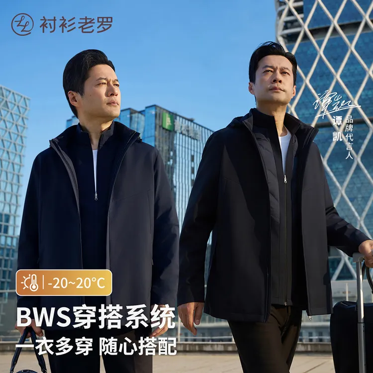 衬衫老罗【BWS穿搭系统全系列】一衣多穿全场景三防御寒夹克外套商品图
