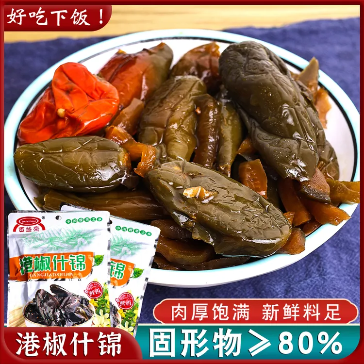 百益斋油焖港椒即食腌辣椒郑旺酱菜下饭菜酱香辣椒下饭下酒咸菜