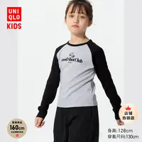 优衣库童装女童UT PEANUTS长袖T恤史努比上衣25秋冬新款480883
