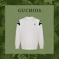 GUCHOIS 【泰坦尼克】欧式经典卫衣拼接拉夫刺绣圆领长袖卫衣