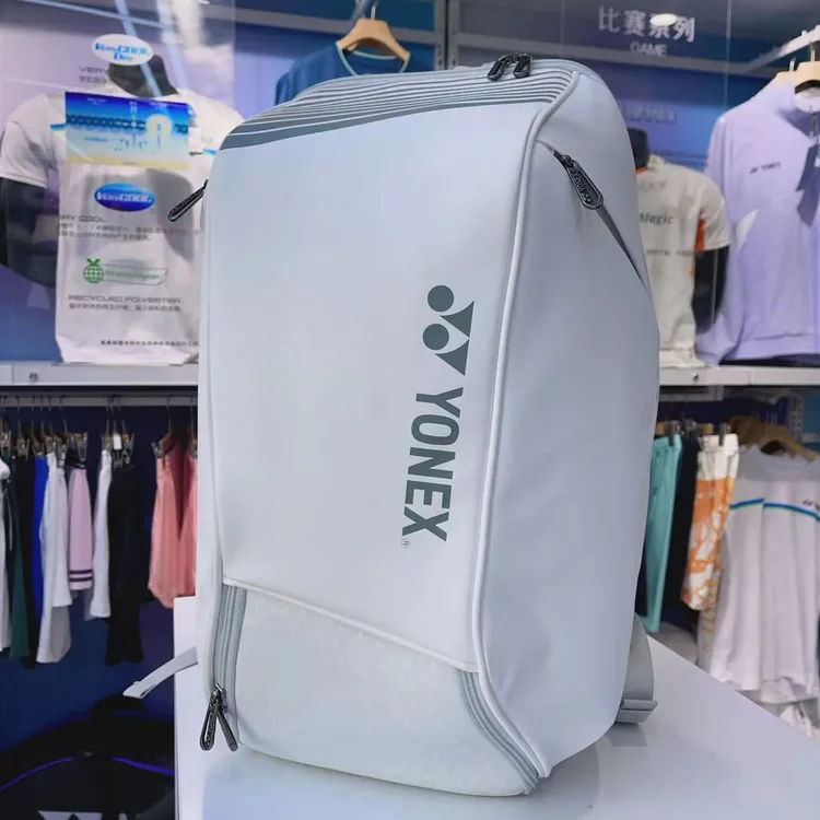 YONEX/尤尼克斯新款简约大容量炫酷羽毛球双肩包运动包BA341CR