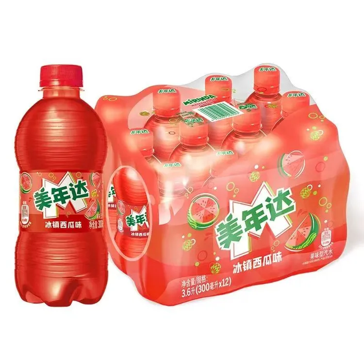 【西瓜味】百事美年达冰镇西瓜味小瓶汽水300ml